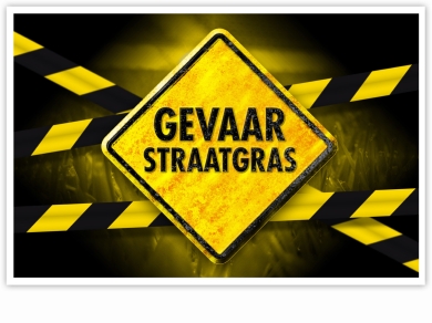 Gevaar straatgras afbeelding