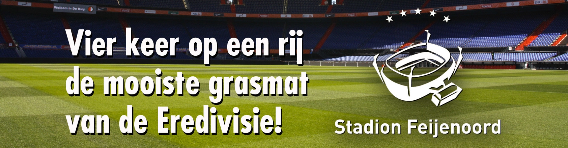 Feyenoord mooiste grasmat van de Eredivisie